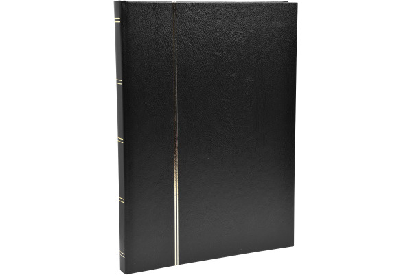 EXACOMPTA Briefmarkenalbum 22.5x30.5cm 26161E Schwarz 64 Seiten