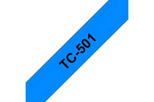 PTOUCH Band, laminiert schwarz/blau TC-501 PT-3000 12 mm