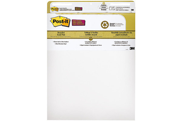POST-IT Meeting Chart 63.5x76.2cm 559RPEU weiss, recycling 2 Stück