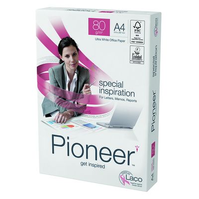 Pioneer Kopierpapier A4 80g, hochweiss 500 Blatt