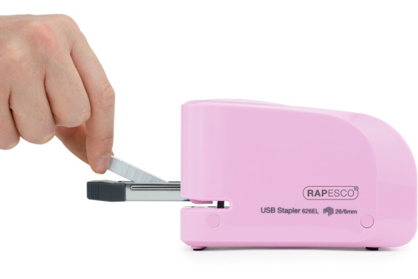 RAPESCO Heftgerät Autom. USB/Batterie 1451 rosa