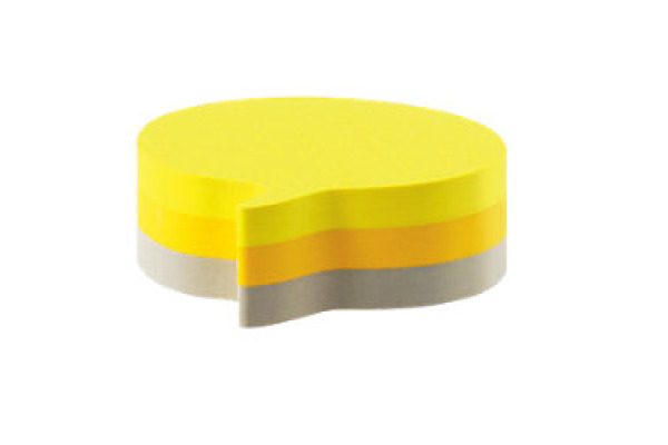 POST-IT Haftnotiz-Würfel Sprechblase 2007SP 3-farbig, 225 Blatt