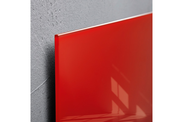 SIGEL Glas-Magnetboard GL142 rot 1000x650x15mm