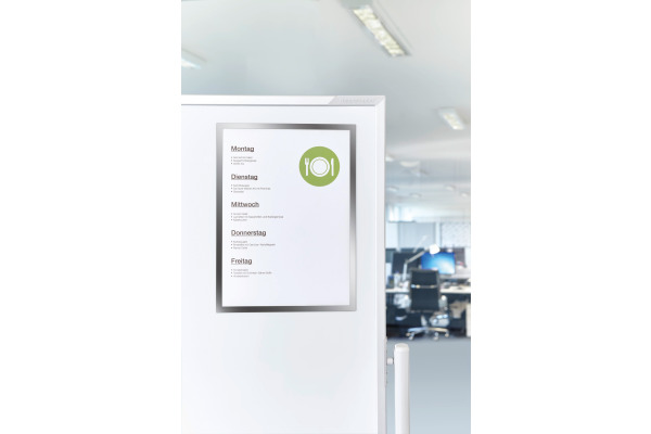 MAGNETOP. Magnetrahmen magnetofix A4 1130332 silber 5 Stk.