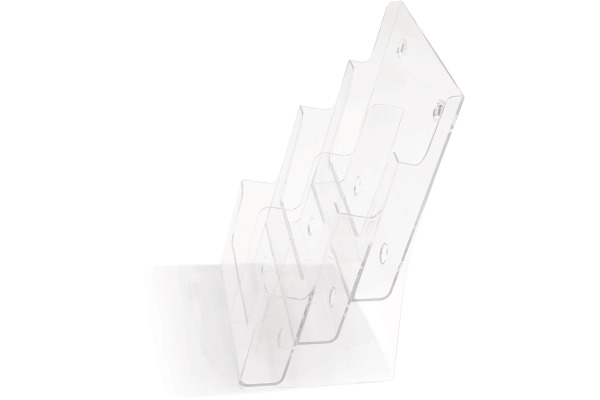 DEFLECTO Prospekthalter 245x325mm 77401 transparent lang hoch