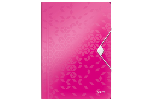 LEITZ Gummibandmappe WOW A4 45990023 pink für 150 Blatt