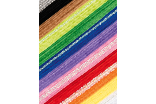 FOLIA Chenille Mix Jumbo 30cm 778709 farbig assortiert 700 Stück