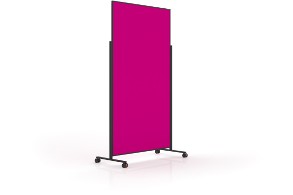 MAGNETOP. Design-Moderatorentafel VP 1181218 pink, Filz 1000x1800mm