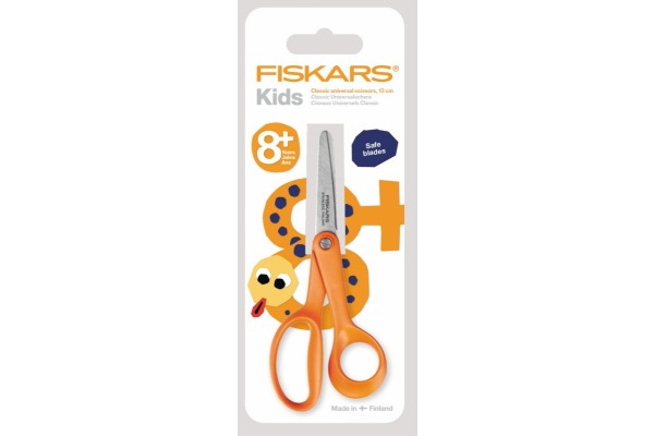 FISKARS Kinderschere Classic 13cm 1005166 orange, Rechtshänder