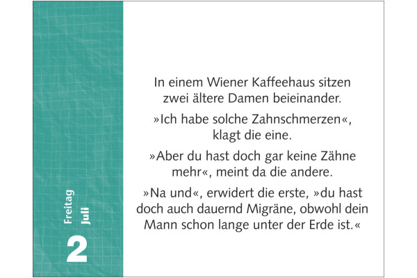 HARENBERG Abreisskalender 2027 331001227 Witzirin DE 14x11cm
