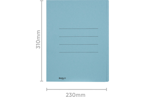 BIELLA Einlagemappe A4 25040005U blau 240g/m2 100 Stück