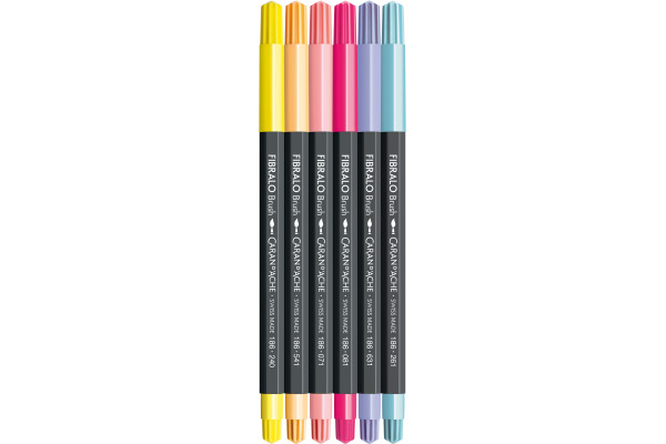 CARAN D'A Classic Fibralo Brush 0.5-5mm 186.801 Manga Shojo 6 Stück