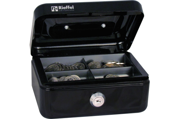 RIEFFEL Geldkassette Valorit A19087 7x15,3x12cm schwarz