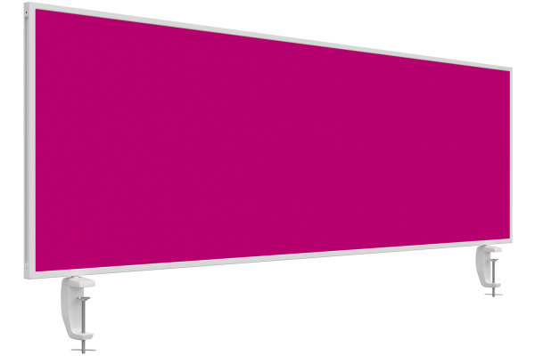 MAGNETOP. Tischtrennwand VarioPin 1116018 pink 1600x500mm
