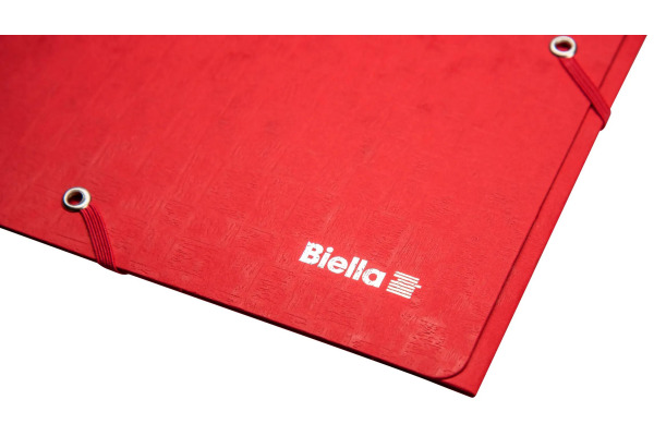 BIELLA Gummibandmappe A4 17840045U rot, 590gm2 220 Bl.