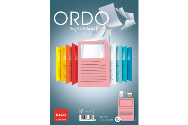 ELCO Organisationsmappe Ordo A4 73695.51 classico, rosa 10 Stück