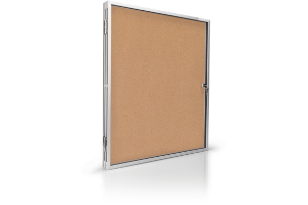 MAGNETOP. Schaukasten SP 610x730x40mm 1215024 Indoor, Kork 4xA4