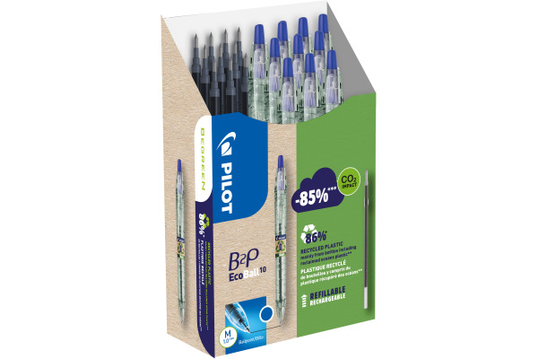 PILOT Begreen B2P Ecoball Greenpack 140.03599 10+10 Refills blau