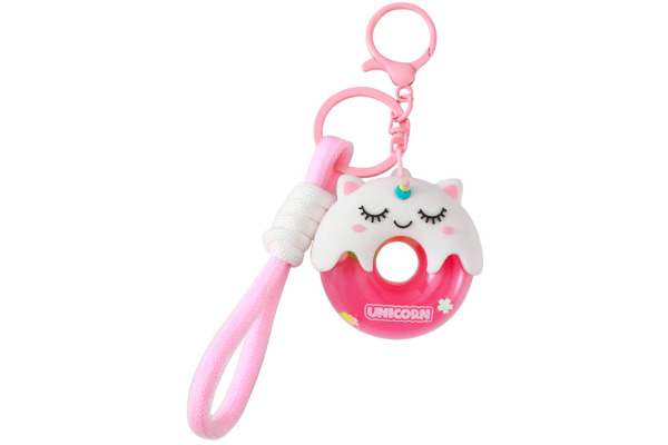 I-TOTAL Schlüsselanhänger Donut XL3069 Unicorn