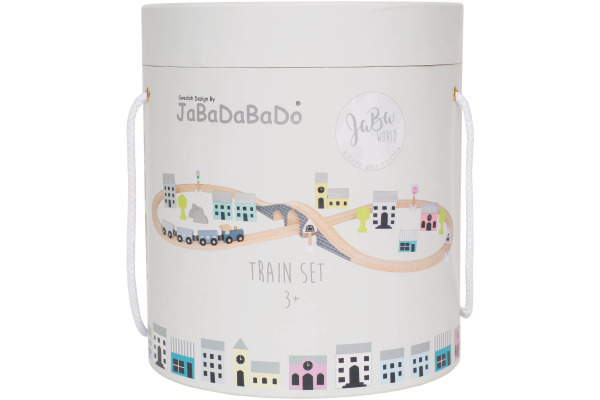 JABADABAD Holz Eisenbahn W7116 bunt 23x23x25cm