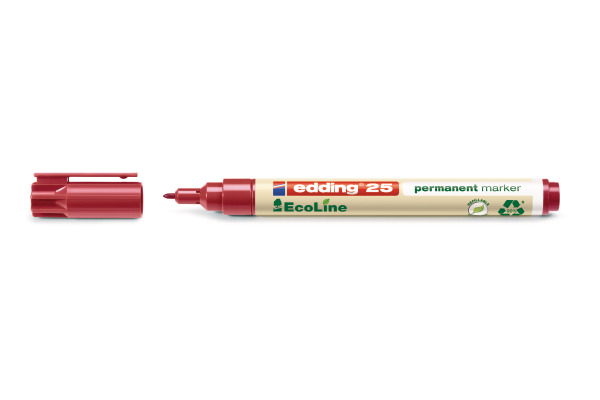 EDDING Permanent Marker 25 EcoLine 25-2 rot