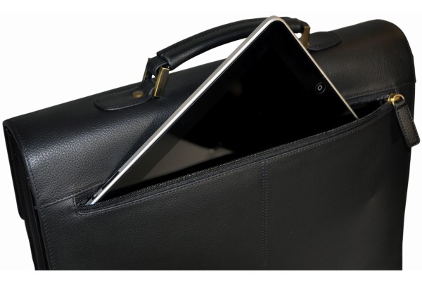 MONOLITH Aktentasche 3193 Leder, schwarz