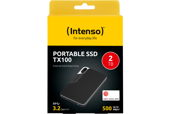 INTENSO External SSD TX100 2TB 3826471 USB 3.2, black