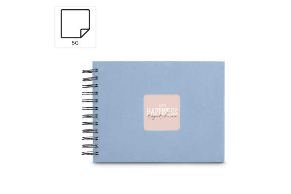 HAMA Spiralalbum Fine Art 24x17cm 9863 lagune 25 Blatt