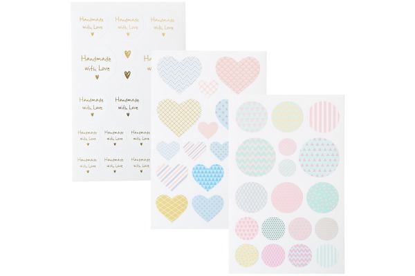 I AM CREA Sticker, 6 Blätter 4087.481 Handmade with Love