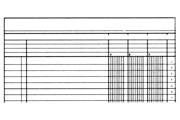 SIMPLEX Statistikbuch A4 19085 3 Kolonnen, grün 40 Blatt