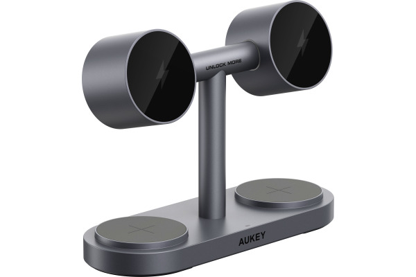 AUKEY MagFusion Titan 4in1 Charger LC-MC411 Wireless, Gray