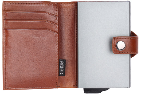 VALENTA Card Case Plus Wallet Luxe 588669 Cognac