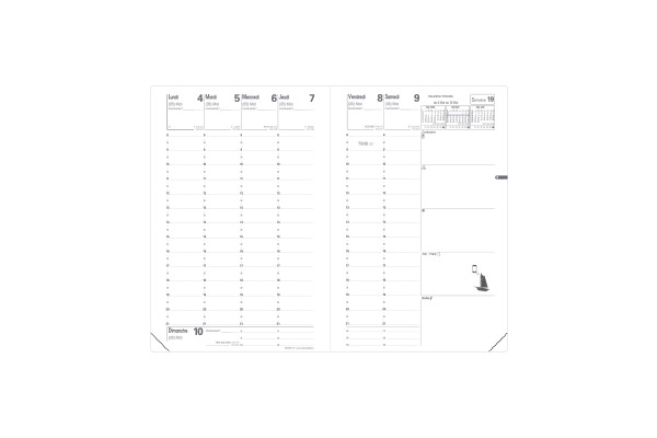 QUO-VADIS Ersatzinhalt Ministre 2027 015007Q 1W/2S Impala/Club FR 16x24cm