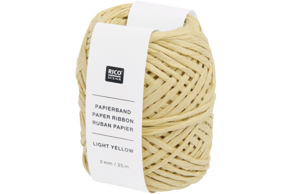 RICO DESI Papierband 2mmx25m 401307 Hellgelb