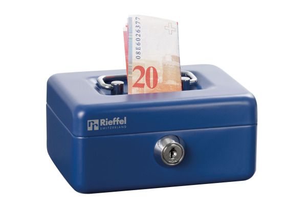 RIEFFEL Geldkassette KIKA A15470 12,5x6x9,5cm blau