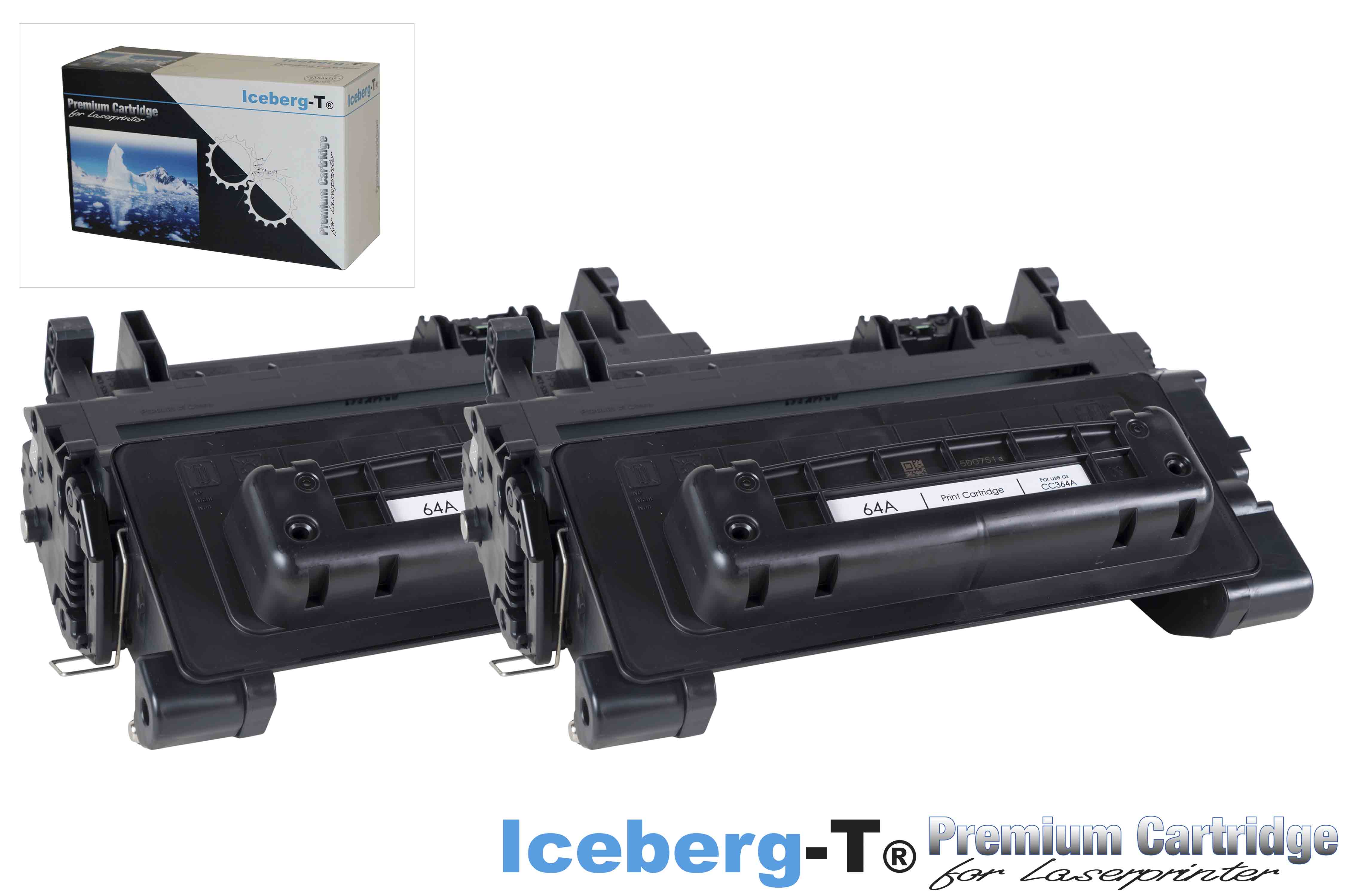 Iceberg-T Toner CC364A DuoPack 2 Stück à 10'000 Seiten, schwarz