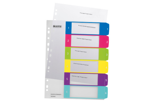 LEITZ Register PP WOW A4+ 12420000 multicolor 1-6
