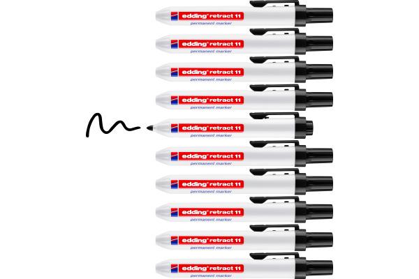 EDDING Permanent Marker 11 1,5-3mm 11-1 schwarz