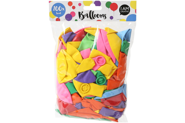 I AM CREA Luftballons bunt 6010.4 100 Stück