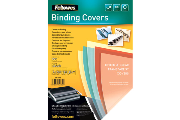 FELLOWES PVC Cover A4 5375901 180my 100 Stück