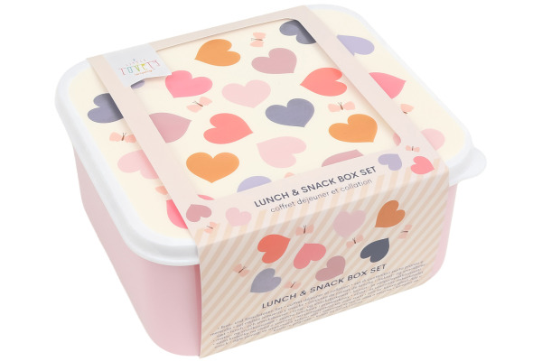ALLC Lunch & Snackbox Set SBSEHE84 Hearts