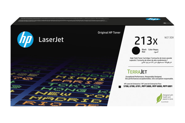HP Toner-Modul 213X schwarz W2130X CLJ Ent. 5700/MFP5800 9000 S.