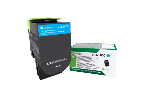 LEXMARK Toner-Modul HY return cyan 71B2HC0 CS31/41/51x 3500 Seiten