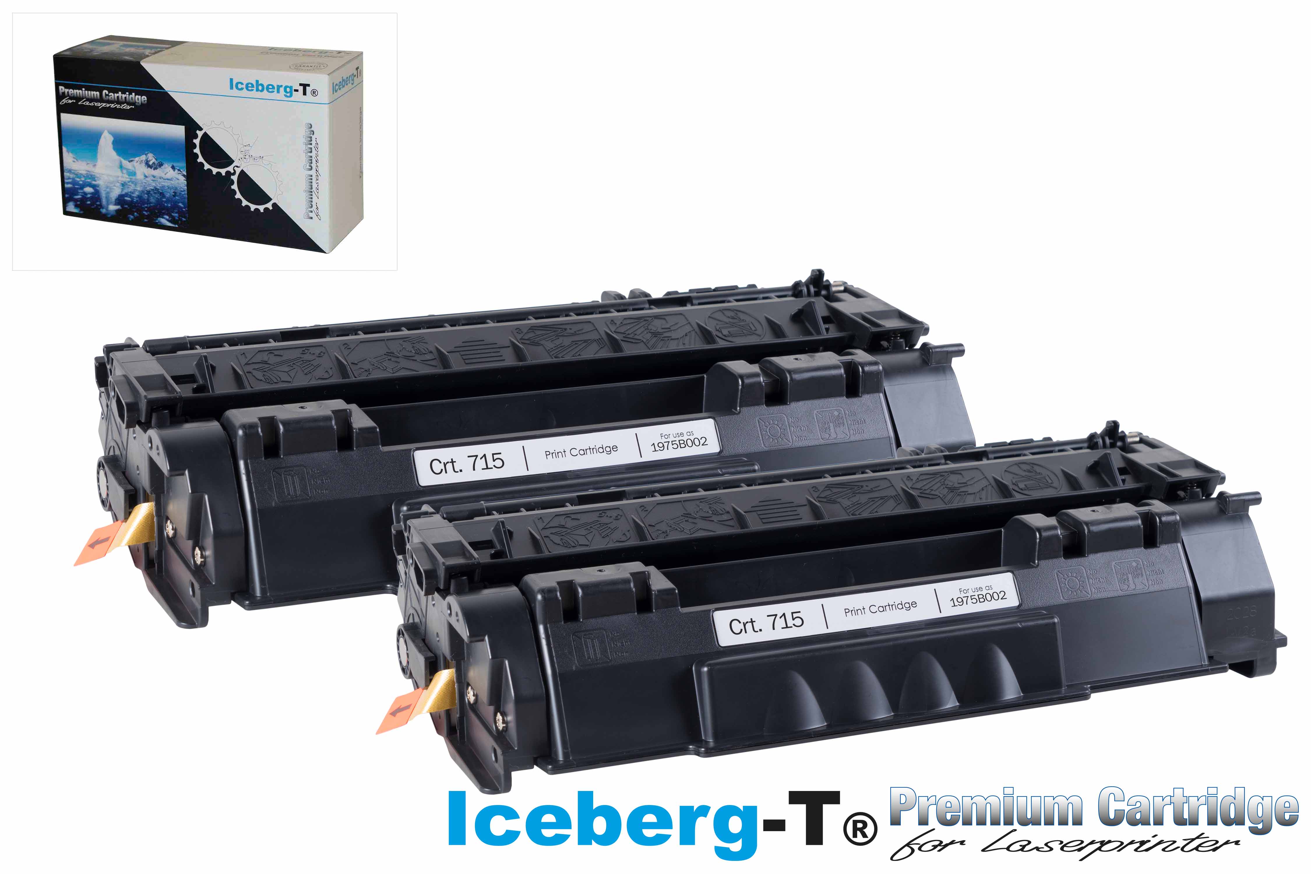 Iceberg-T Toner Crt. 715 DuoPack 2 Stück à 3'000 Seiten, schwarz