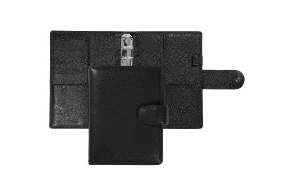 SUCCES Agenda Senior Ringbuch Cadiz 84536502U Leder schwarz 13x17.8cm