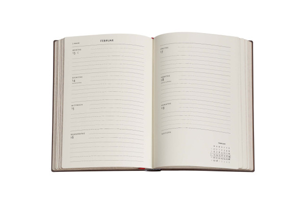 PAPERBLAN Agenda Cezanne Midi 26/27 DD1726-5 1W/2S 18M DE HOR HC 13x18cm