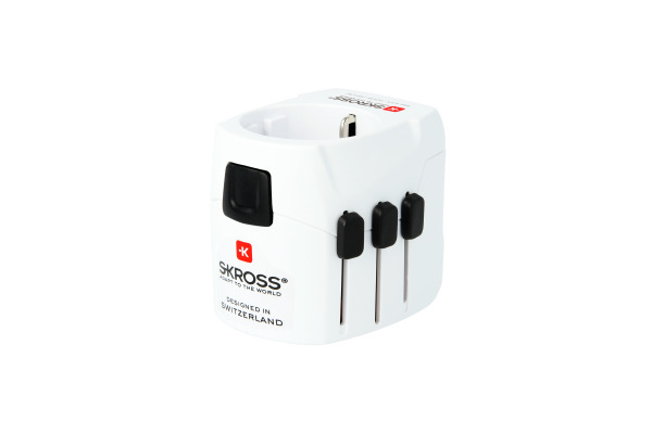 SKROSS World Travel Adapter 1.302460 PRO Light USB 2xA