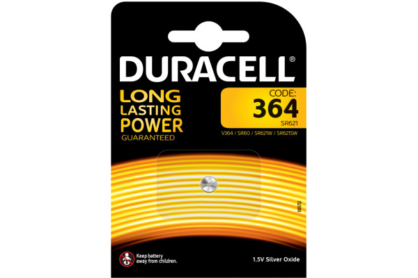 DURACELL Knopfbatterie Specialty 364 V364, SR60, SR621W, 1.5V