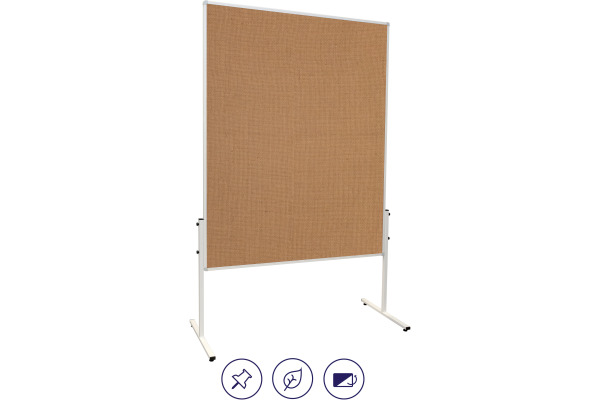 FRANKEN Moderationstafel 150x120 cm MT9009 U-Act!Line, Jute
