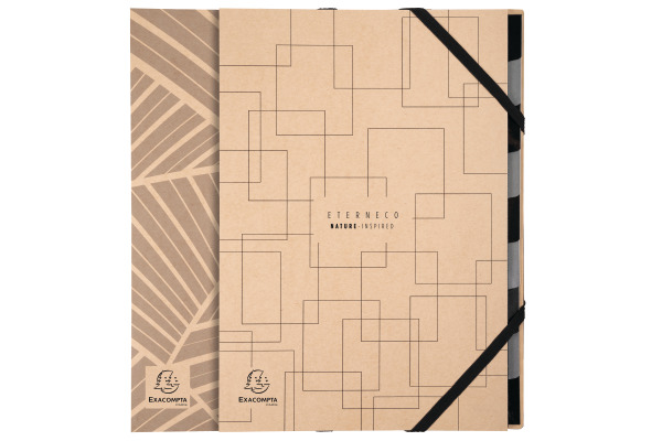 EXACOMPTA Ordnungsmappe Eterneco A4 56747E braun, ass., FSC 9-teilig